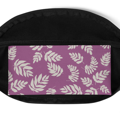 Plymouth Pink Wavy Fern Fronds Fanny Pack